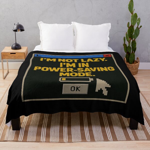 Item preview, Energy Saving Mode – I’m Not Lazy designed and sold by Mad Factory Designs.