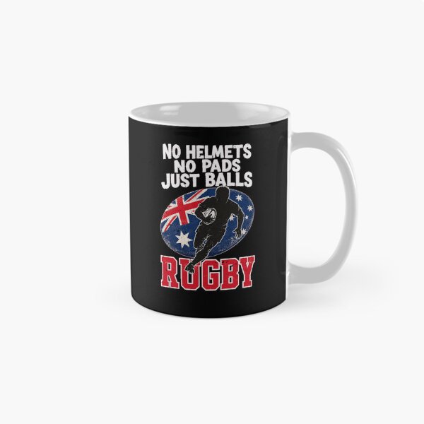 Item preview, No Helmets No Pads Just Balls Rugby designed and sold by Betsytiptoe.