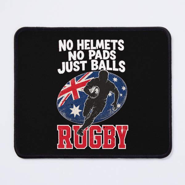 Item preview, No Helmets No Pads Just Balls Rugby designed and sold by Betsytiptoe.