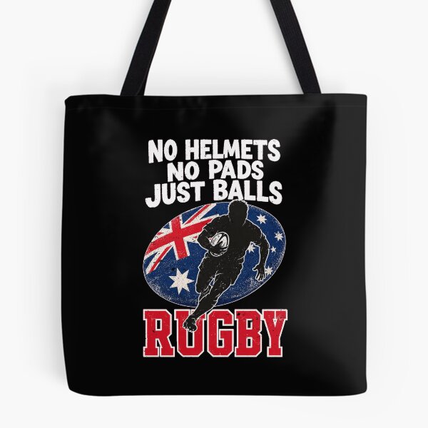 Item preview, No Helmets No Pads Just Balls Rugby designed and sold by Betsytiptoe.