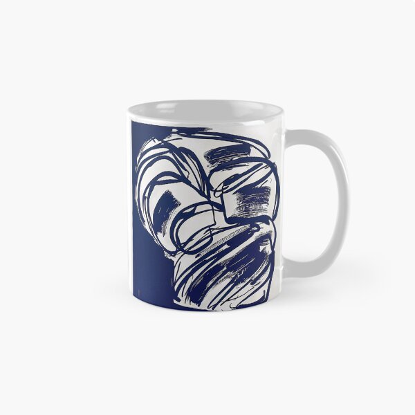 Item preview, Croissant - Blue Abstract Art designed and sold by shadow-bloom.