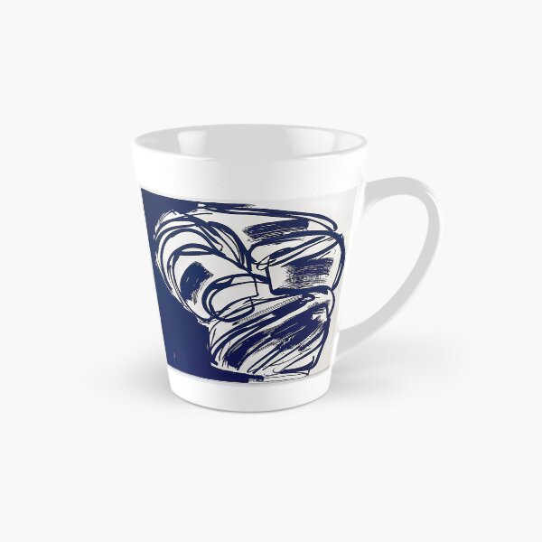 Item preview, Croissant - Blue Abstract Art designed and sold by shadow-bloom.