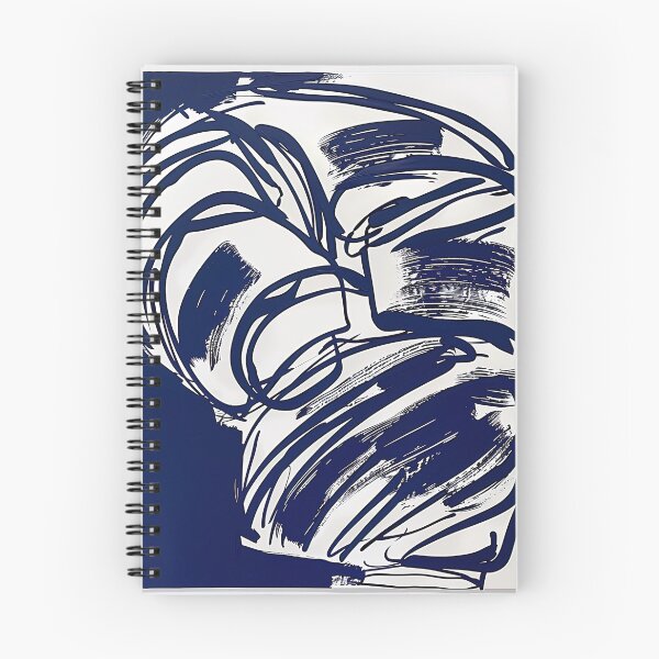 Item preview, Croissant - Blue Abstract Art designed and sold by shadow-bloom.