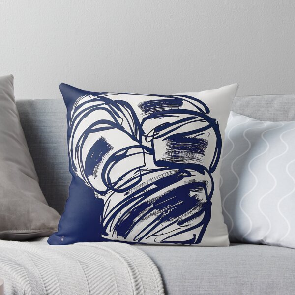 Item preview, Croissant - Blue Abstract Art designed and sold by shadow-bloom.