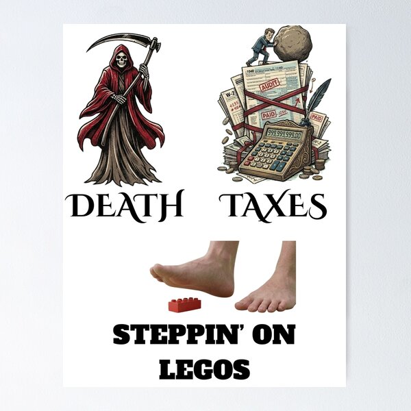 Item preview, certainty of steppin on legos. designed and sold by Goode-sense2025.