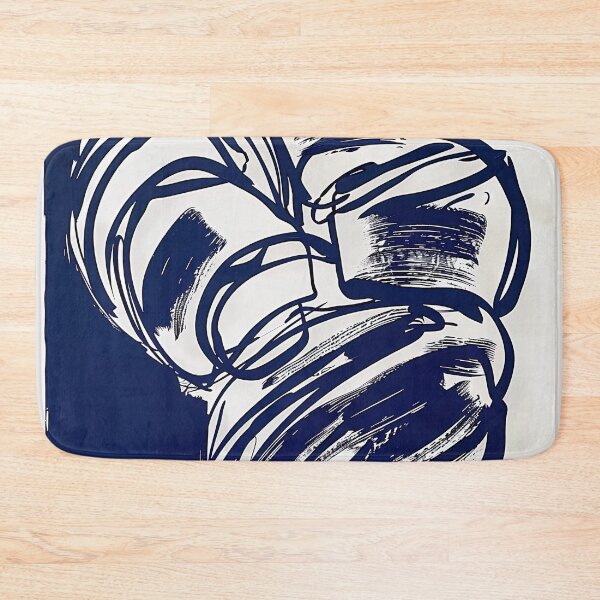 Item preview, Croissant - Blue Abstract Art designed and sold by shadow-bloom.