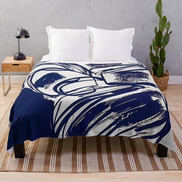 Item preview, Croissant - Blue Abstract Art designed and sold by shadow-bloom.