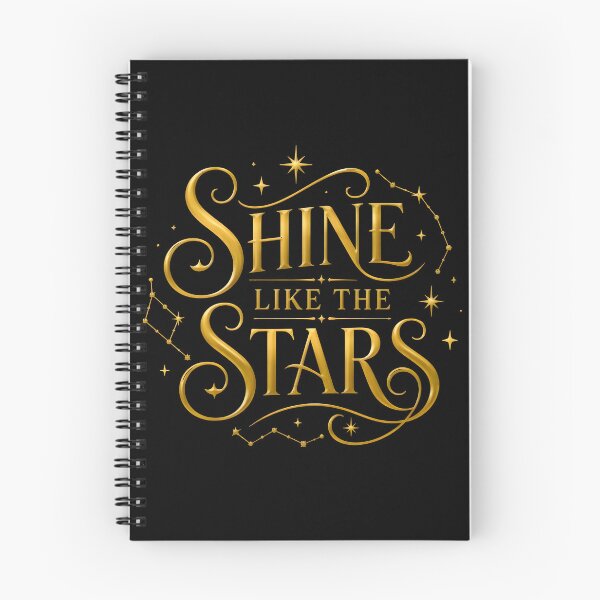 Item preview, Shine Like The Stars - Luxury Gold Foil Celestial Typography Quote designed and sold by Jouzef Studio.