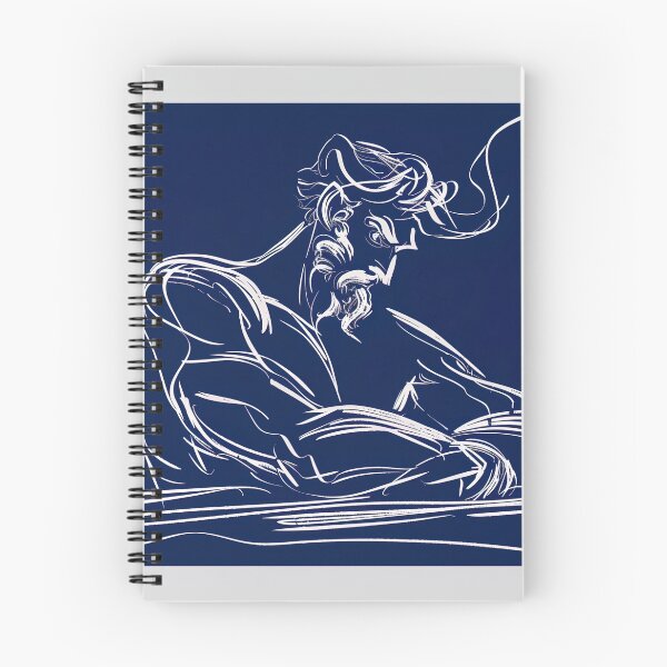 Item preview, Cronus, Greek deity - Blue Abstract Art designed and sold by shadow-bloom.