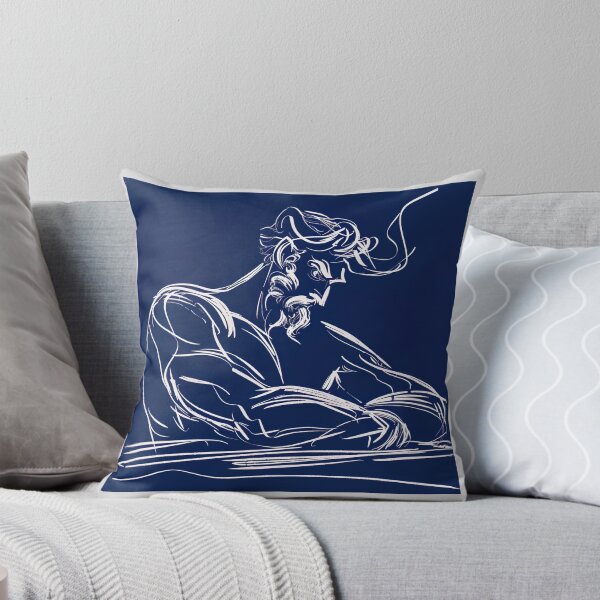 Item preview, Cronus, Greek deity - Blue Abstract Art designed and sold by shadow-bloom.