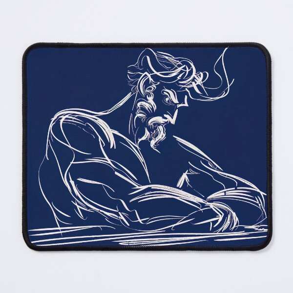 Item preview, Cronus, Greek deity - Blue Abstract Art designed and sold by shadow-bloom.