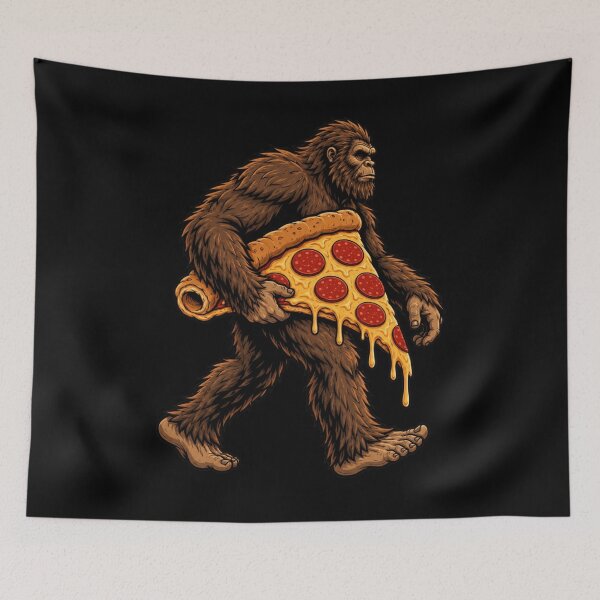 Item preview, Bigfoot Carrying Pizza Slice designed and sold by rustonpoldoks.