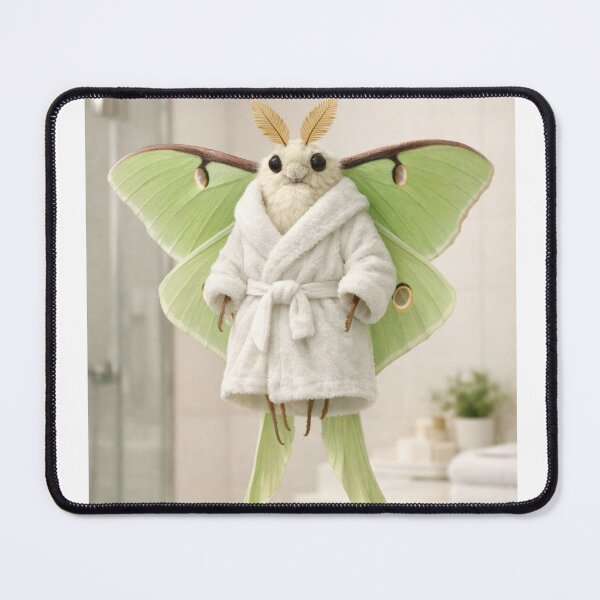 Item preview, Cozy Bathrobe Luna Moth designed and sold by Sillytoe.