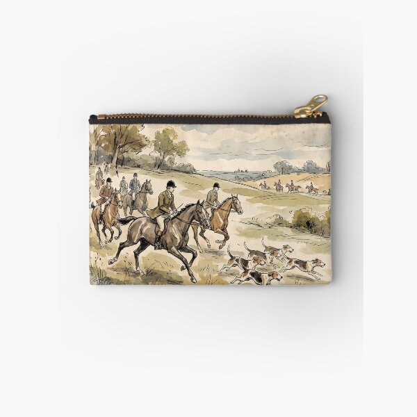 Item preview, Vintage Equestrian Horse Riding Watercolor Ink Sketch designed and sold by KiwiRider.