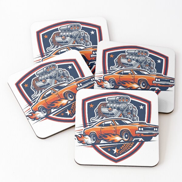 Item preview, muscle car emblem designed and sold by javierparra.