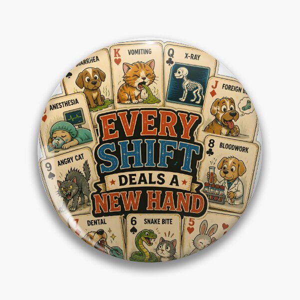 Item preview, Every Shift Deals a New Hand Funny Veterinary Playing Cards | Veterinarian Gift designed and sold by Bettybee00.