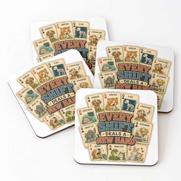 Item preview, Every Shift Deals a New Hand Funny Veterinary Playing Cards | Veterinarian Gift designed and sold by Bettybee00.