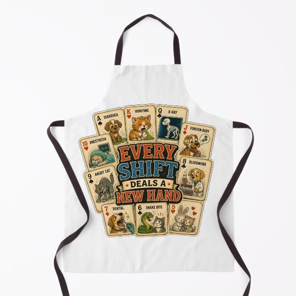 Item preview, Every Shift Deals a New Hand Funny Veterinary Playing Cards | Veterinarian Gift designed and sold by Bettybee00.