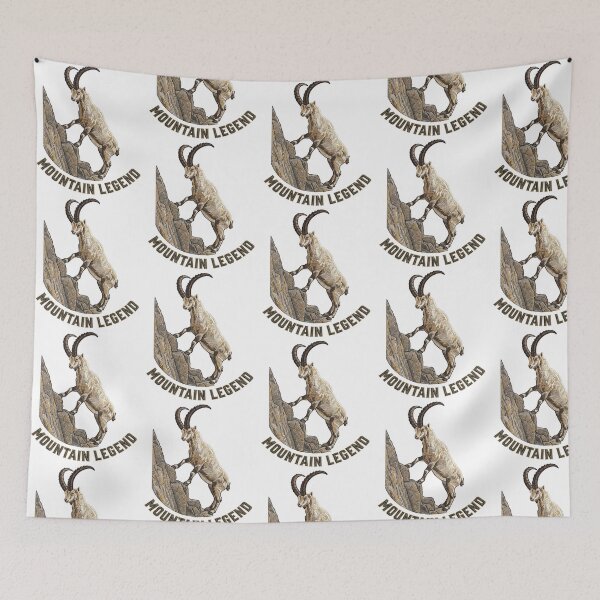 Item preview, Mountain Legend Goat Climbing Rock Nature  designed and sold by TeeARTHY.