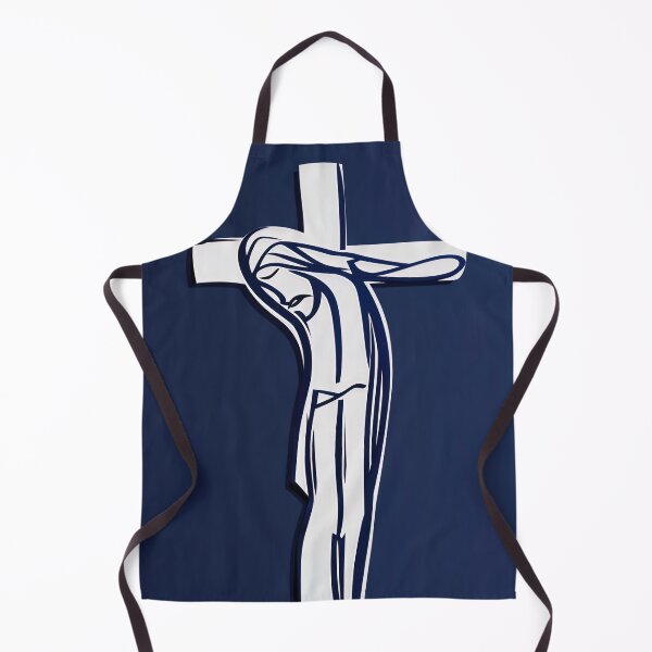 Item preview, Crucifix - Blue Abstract Art designed and sold by shadow-bloom.
