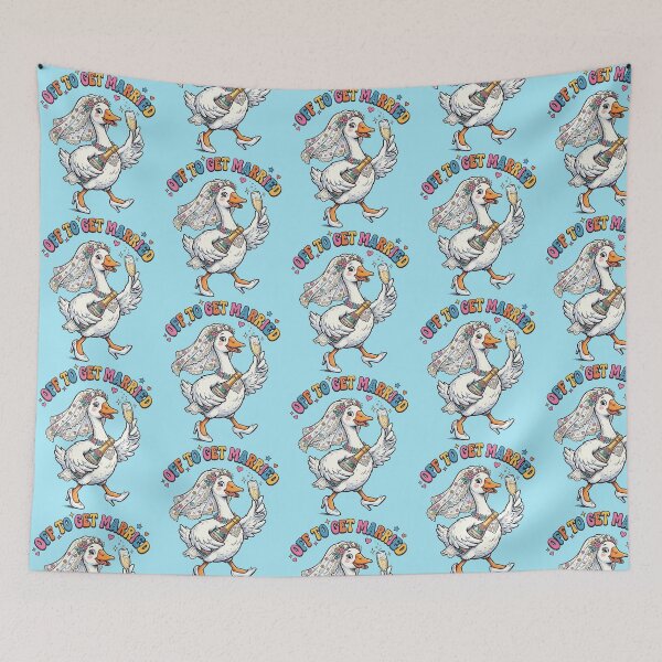 Item preview, Bride Goose Drinking Champagne designed and sold by TeeARTHY.