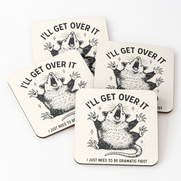 Item preview, I'll Get Over It Funny Dramatic Possum Animal Humor  designed and sold by Y-Vibes.