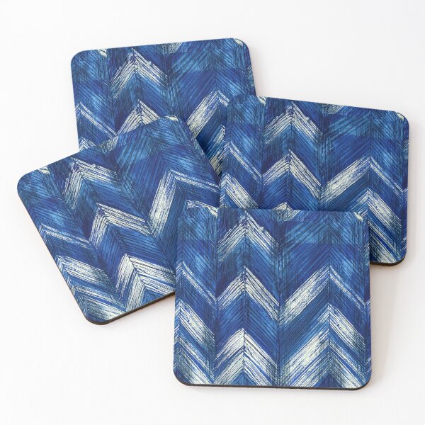 Item preview, Cobalt Blue and White Chevron designed and sold by Piotrek0001.