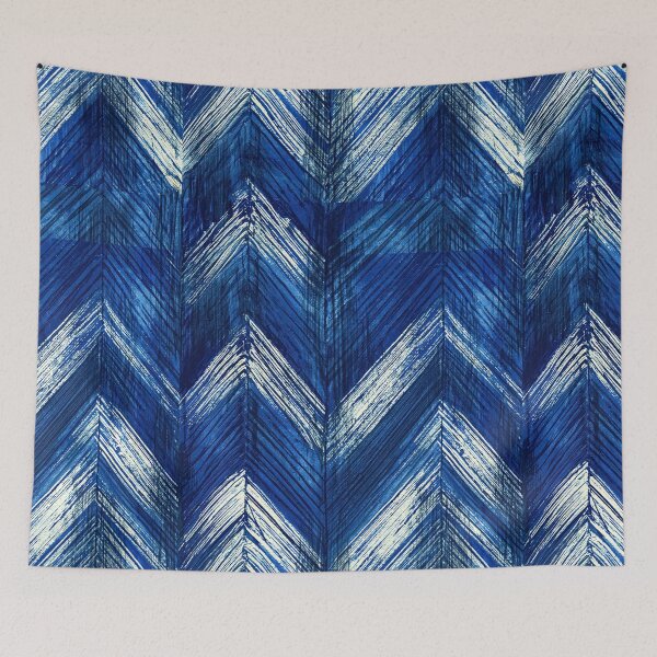 Item preview, Cobalt Blue and White Chevron designed and sold by Piotrek0001.