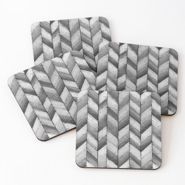 Item preview, Soft Grey Textured Herringbone designed and sold by Piotrek0001.