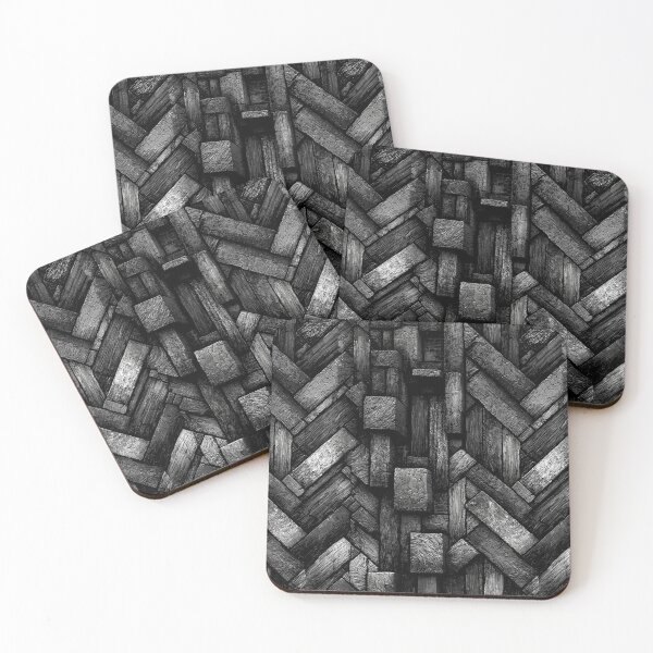 Item preview, Abstract Brickwork Charcoal Pattern designed and sold by Piotrek0001.