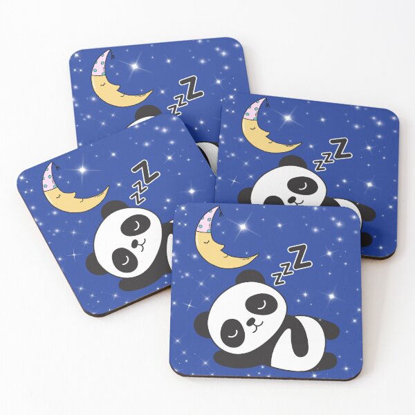 Item preview, Cute Sleeping Panda Crescent Moon Night Sky Starry Dream Illustration designed and sold by Art IN Pack.