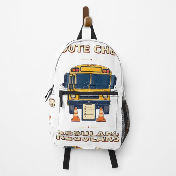 Item preview, Route Check Regulars Vintage School Bus Driver Graphic designed and sold by Freshloop Studio | Whimsical Vintage Art.