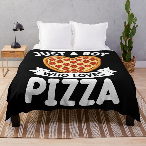 Item preview, Just a Boy Who Loves Pizza designed and sold by rustonpoldoks.
