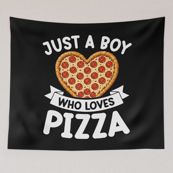 Item preview, Just a Boy Who Loves Pizza designed and sold by rustonpoldoks.