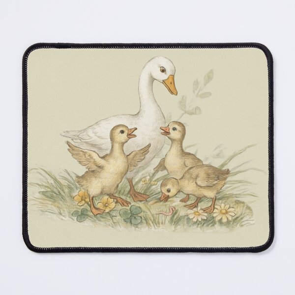 Item preview, Whimsical Goose Family Watercolor Illustration designed and sold by WikaKowalczyk.