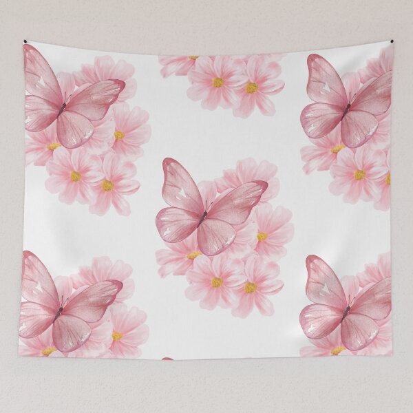 Item preview, Pink Butterfly Garden designed and sold by InkandWonder8.