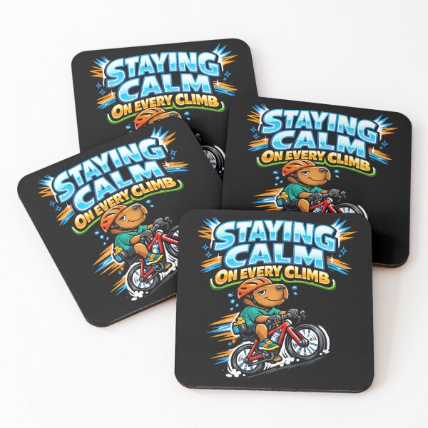 Item preview, Funny Cycling Capybara Bike Climb Cycling Humor designed and sold by GainzNGains.