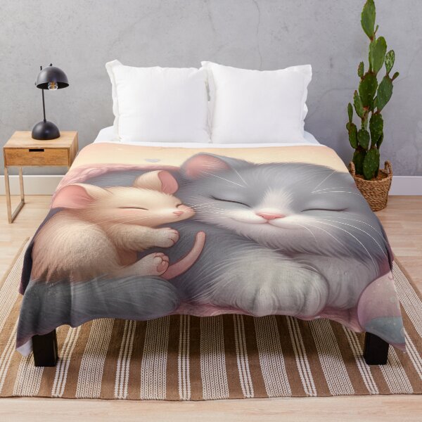 Item preview, Sweet Dreams, Kitten and Mouse designed and sold by TinCatOutPost.