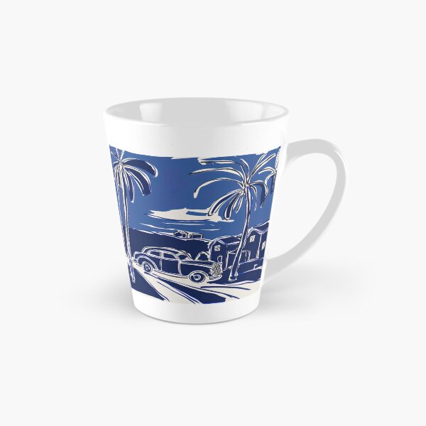 Item preview, Cuba landscape - Blue Abstract Art designed and sold by shadow-bloom.