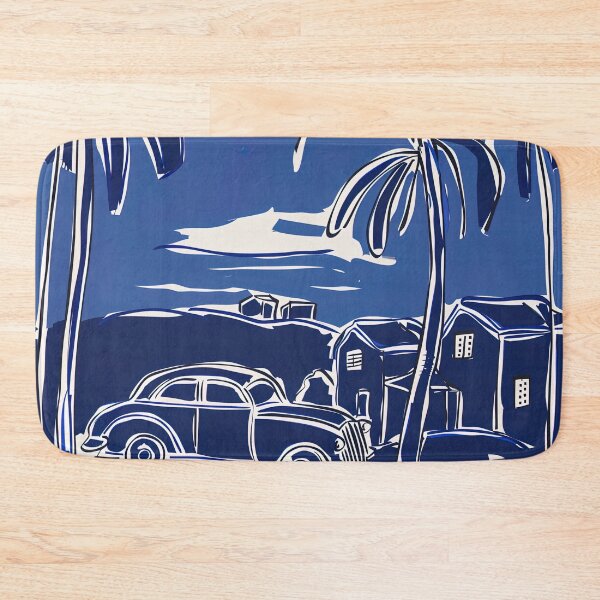 Item preview, Cuba landscape - Blue Abstract Art designed and sold by shadow-bloom.