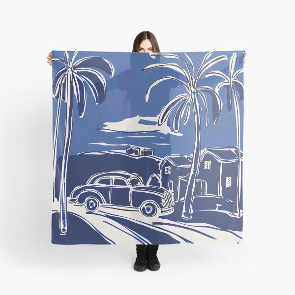Item preview, Cuba landscape - Blue Abstract Art designed and sold by shadow-bloom.