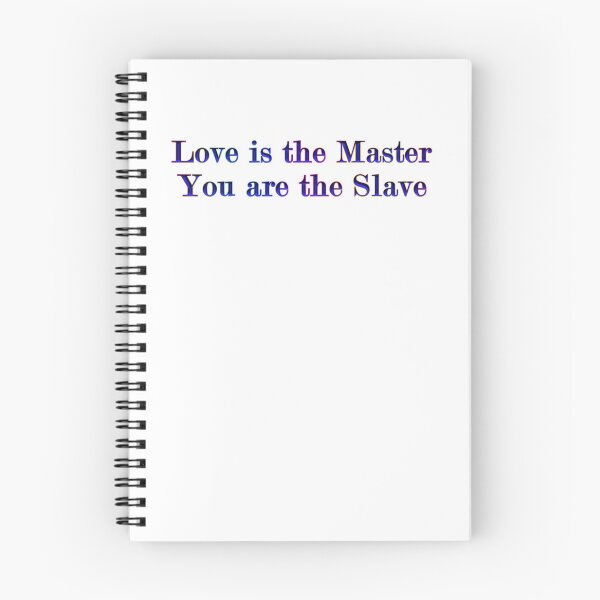 Item preview, Love Is the Master You are the Slave blue designed and sold by KATKattalestv.