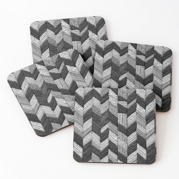 Item preview, Grey Painted ZigZag Abstract designed and sold by Piotrek0001.
