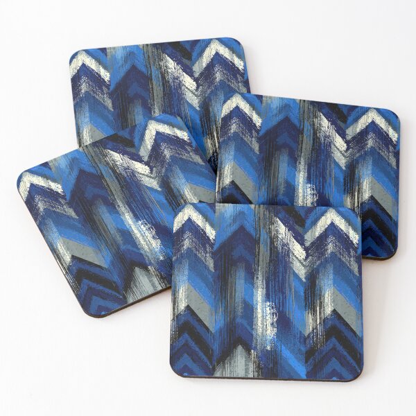 Item preview, Azure and Navy Bold Chevron designed and sold by Piotrek0001.