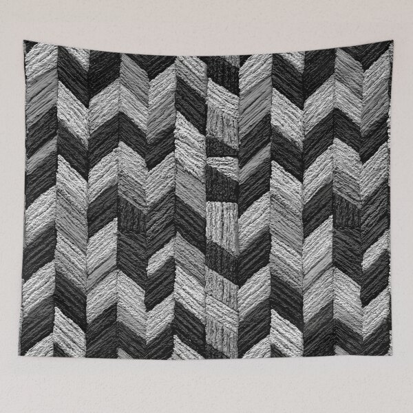 Item preview, Grey Painted ZigZag Abstract designed and sold by Piotrek0001.
