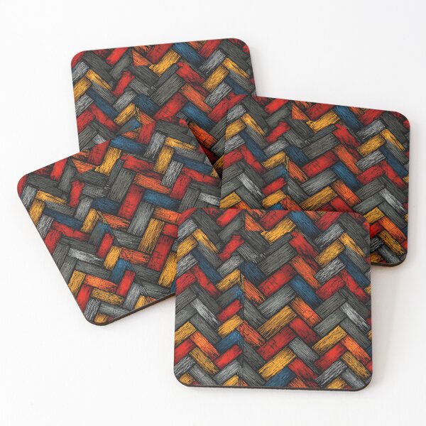 Item preview, Fiery Red and Amber Woven Pattern designed and sold by Piotrek0001.