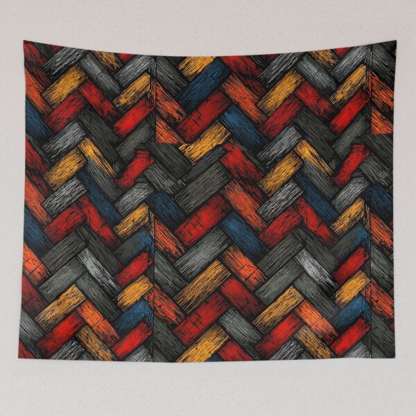 Item preview, Fiery Red and Amber Woven Pattern designed and sold by Piotrek0001.