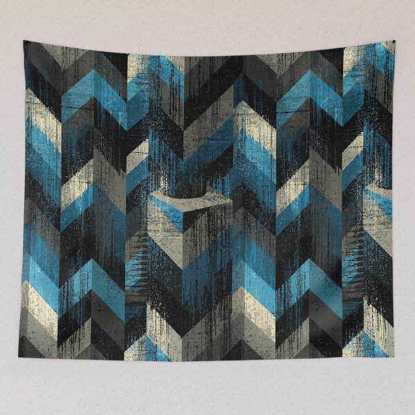 Item preview, Electric Blue and Beige Weave designed and sold by Piotrek0001.