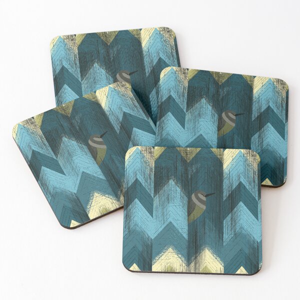 Item preview, Teal and Slate Abstract Geometric designed and sold by Piotrek0001.