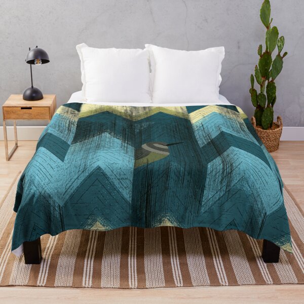 Item preview, Teal and Slate Abstract Geometric designed and sold by Piotrek0001.
